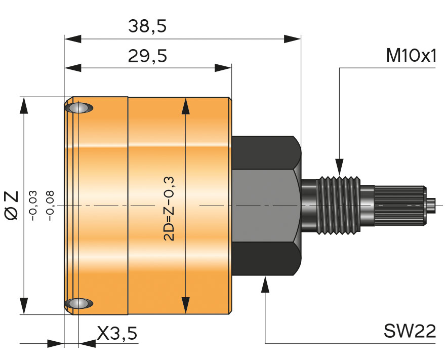 PMK-XK-3P-EF-2Z-50-100 mm